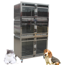 Chinese manufacturer Stainless Steel Big Pet Dog Transport and Injection Veterinary Animal Cage for Hot-selling